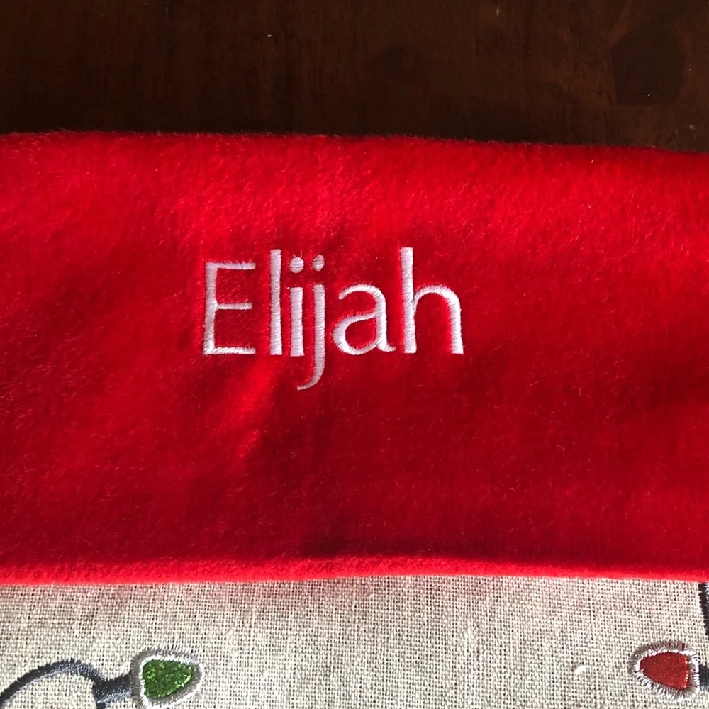 Elijah Penguin Christmas Stocking